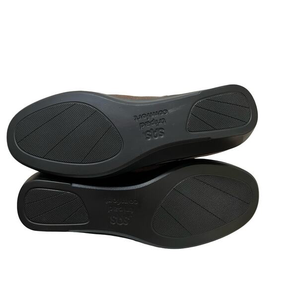 SAS Womens Kich Leather Suede Lace Up Ankle Boots Size 9.5 EXTRA WIDE Comfort - Picture 10 of 10